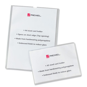 Nyrex Card Holder A5 Clear [Pack of 25] alternative image 2