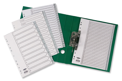 Concord Index A4 PVC 1-10 Grey alternative image 2