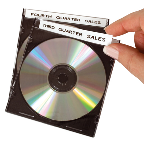 Dymo D1 Labels 12mm Blue on White alternative image 4