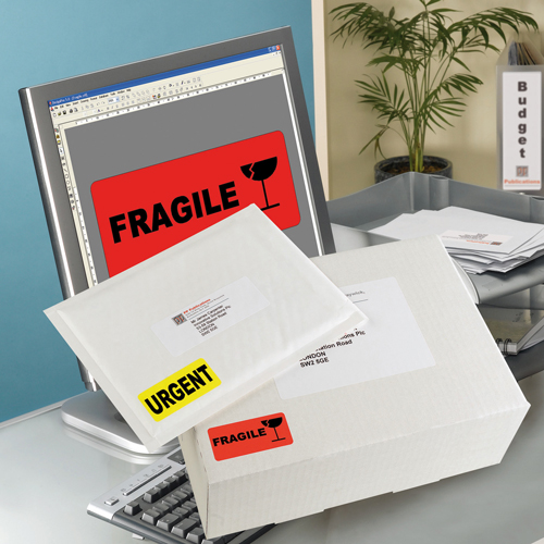 Avery Laser Labels 14/Sheet 99.1x38.1x14mm Yellow L7263 [25 Sheets] alternative image 3