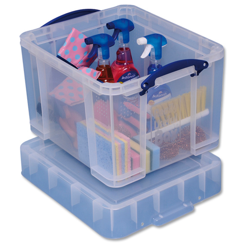 Really Useful 35 Litre Euro Box Clear alternative image 2