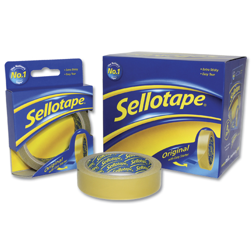 Sellotape Golden Tape 24mmx66m [Pack of 12] alternative image 2