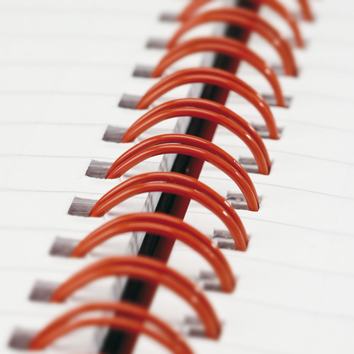 Black n Red A5 Wirebound Matt Black Hardback Notebook [Pack of 5] alternative image 2