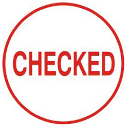 Trodat Printy 46019 Word Stamp Checked Red alternative image 3