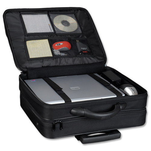 Lightpak Treviso Laptop Trolley Bag for Laptops up to 17 inch Black - 92702 alternative image 3