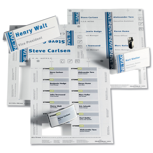 Durable Badgemaker Inserts 40x75mm [Pack of 240] 1453/02