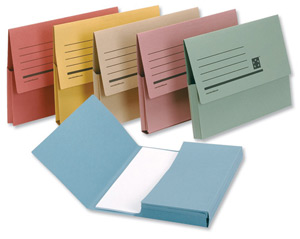 Value Document Wallet Manilla Foolscap Half Flap 285GSM Yellow (Pack 50) - 45119DENT alternative image 2