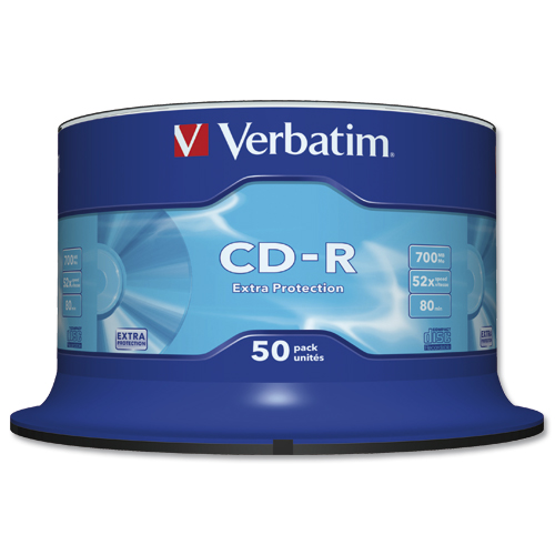 Verbatim CD-R 700Mb, 80 Minute Extra Protection [Spindle of 50] alternative image 2