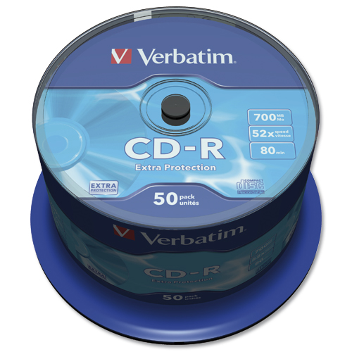 Verbatim CD-R 700Mb, 80 Minute Extra Protection [Spindle of 50] alternative image 3