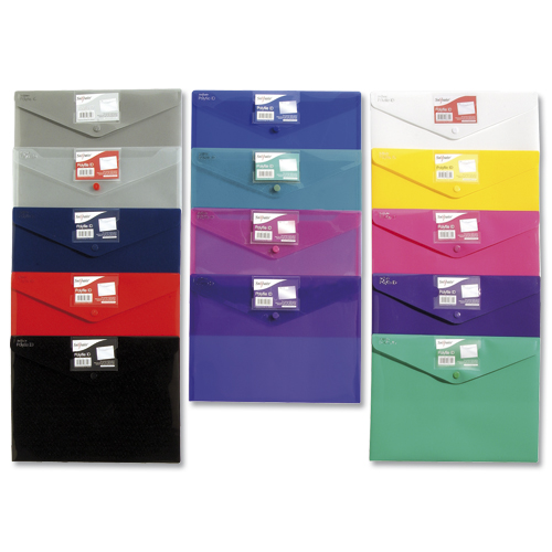 Snopake Polyfile ID Wallet File Polypropylene with Card Holder A4 Electra Assorted [Pack of 5] alternative image 2