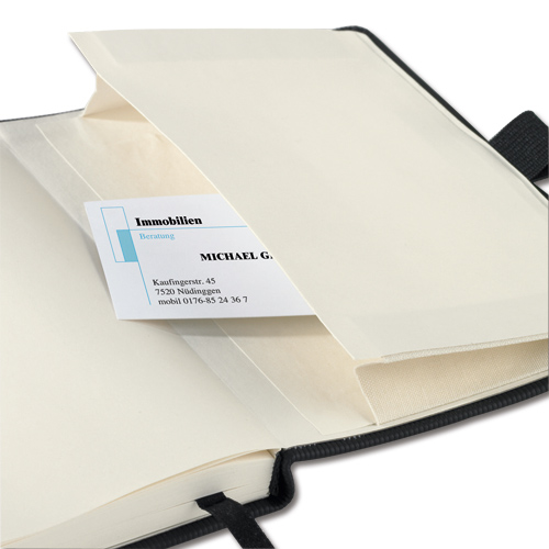 Sigel Notebook Lined 148x213mm Black alternative image 3