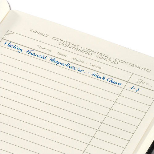 Sigel Notebook Lined 148x213mm Black alternative image 4