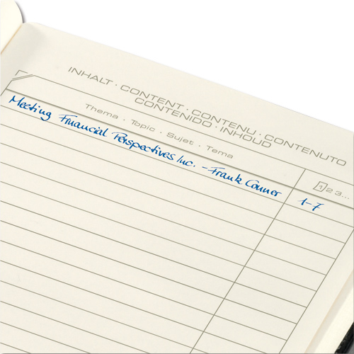 Sigel Notebook Lined 187x270mm Black alternative image 3