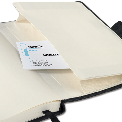 Sigel Notebook Lined 187x270mm Black alternative image 5