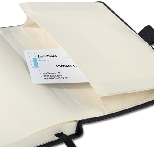 Sigel Notebook Lined 135x210mm Black alternative image 5