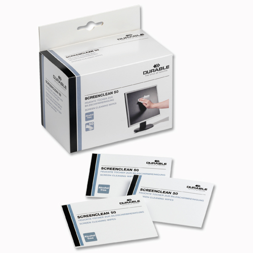Durable Screenclean Wipes [Pack of 50] alternative image 2