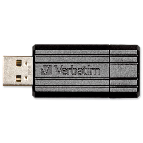 Verbatim Pinstripe USB Pen Drive 8Gb Black alternative image 5