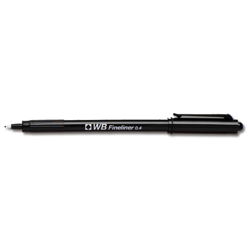 Fineliner Pens 0.4mm Black [Pack of 10] alternative image 3