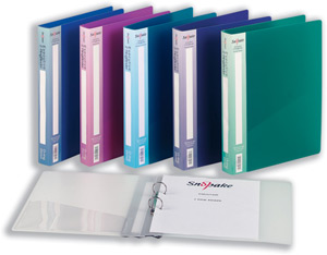 Snopake Executive Ringbinder A4 25mm Clear alternative image 2