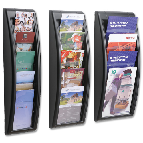 FastPaper Quick Fit Wall Display 5 x DL Black alternative image 2