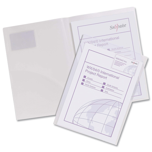 Snopake Twin File Transparent Clear [Pack of 5] alternative image 2