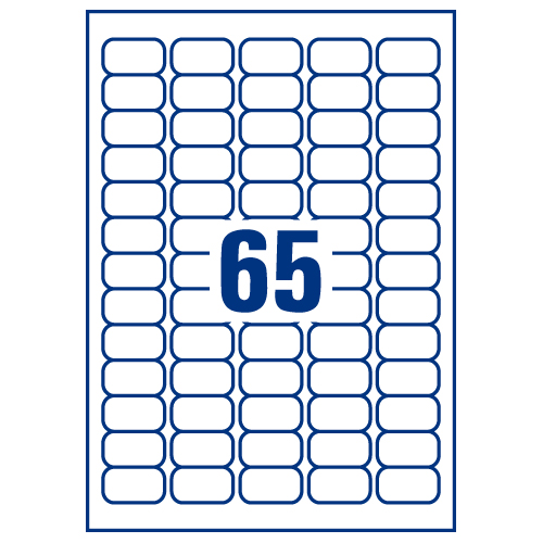Avery J8651-100 Inkjet Mini Address Labels 65/Sheet White [Pack of 100] alternative image 2
