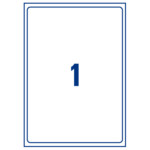 Avery L4775-20 Laser Labels Heavy Duty 1/Sheet White [20 Sheets] alternative image 2