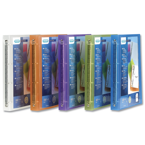 Elba Polyvision Presentation Ring Binder A4 Clear [Pack of 12] alternative image 2