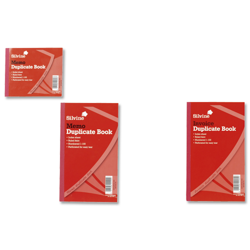 Silvine Duplicate Memo Book 8.25x5 Inches [Pack of 6] alternative image 2