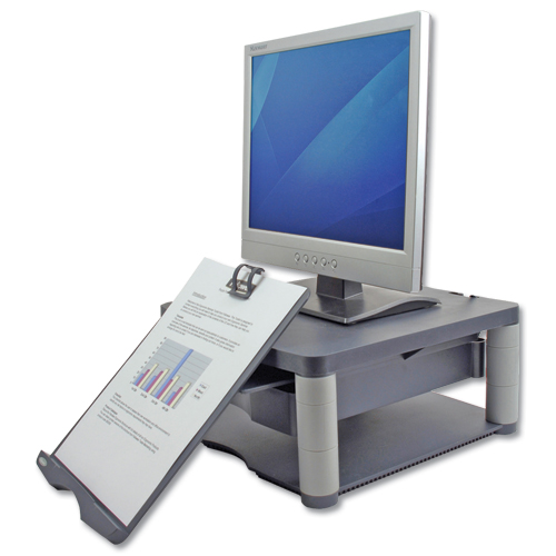 Fellowes Premium Monitor Riser Plus Graphite alternative image 3