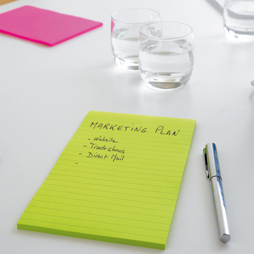 3M Post-It Super Sticky Ruled Notes 102x152mm Pack of 3 alternative image 4