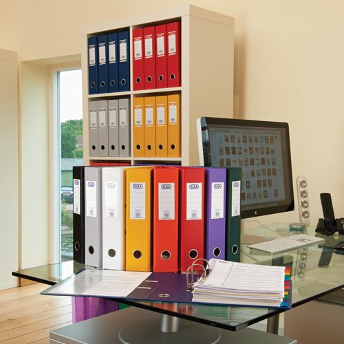 Elba Lever Arch File Plastic A4 70mm Black alternative image 2