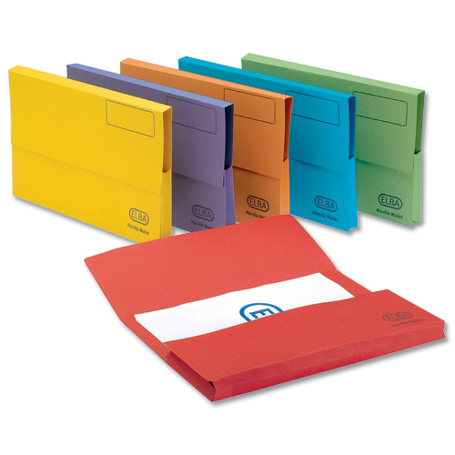 Elba Document Wallet Foolscap Assorted [Pack of 25] alternative image 2