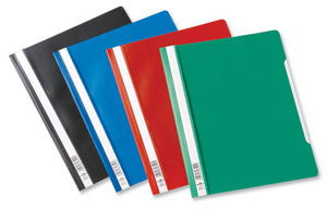 Durable Clear View Folder Extra Wide Black [Pack of 50] alternative image 2