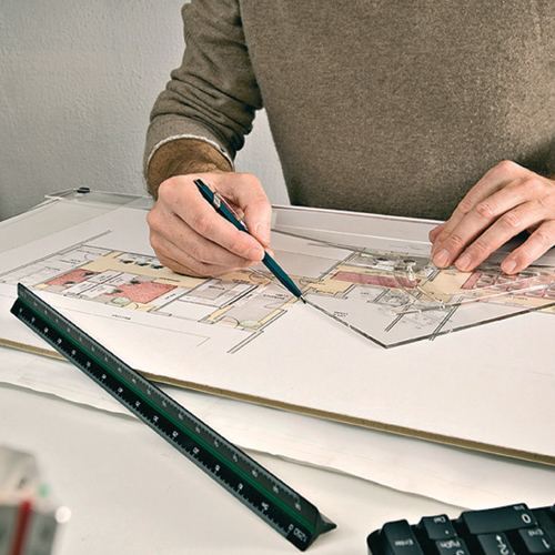 Linex Aluminium Scale Rule 30cm alternative image 3