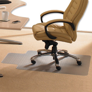 Floortex PVC Chair Mat Lipped 1150x1340mm alternative image 2