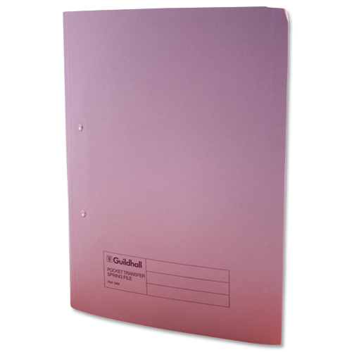 Guildhall Transfer Spring Pocket File Buff [Pack of 25] alternative image 2