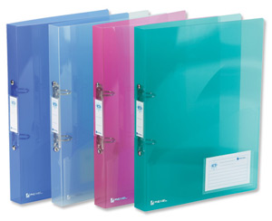 Rexel Ice Ring Binder Polypropylene A4 Translucent [Pack of 10] alternative image 2