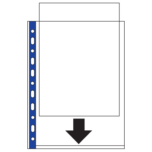 Rexel Eco Recycled Punch Pockets A4 [Pack of 25] alternative image 2