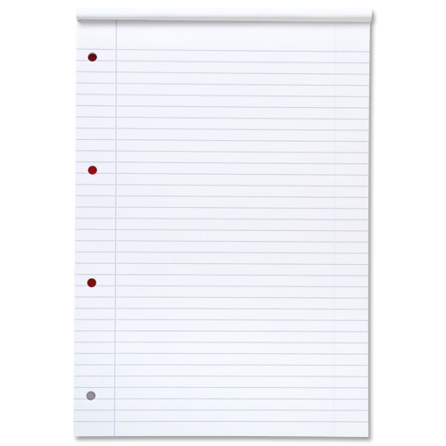 Value A4 Refill Pad 70GSM Ruled 160 Pages Blue [Pack of 10] alternative image 3