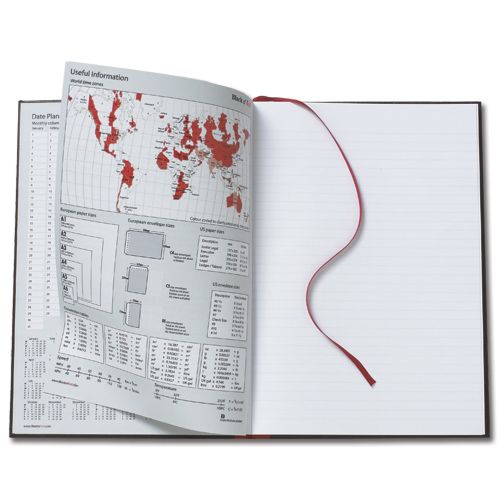 Black n Red Wiro Notebook A4 Feint Ruled [Pack of 5] alternative image 3