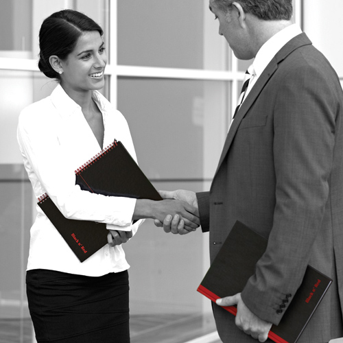 Black n Red Wiro Notebook A4 Feint Ruled [Pack of 5] alternative image 5