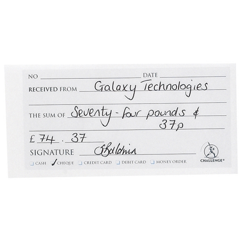 Challenge Duplicate Book 105x130mm Receipt [Pack of 5] alternative image 3