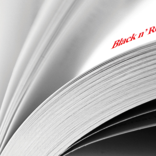 Black n Red Book A4 Feint Ruled [Pack of 5] alternative image 3