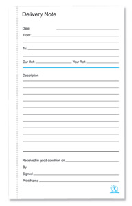 Challenge Duplicate Book 210x130mm Delivery Note Layout [Pack of 5] alternative image 2
