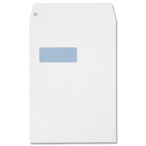 Plus Fabric Envelopes Press Seal C4 Window White [Pack of 250] alternative image 4