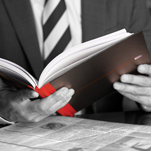 Black n Red Sketch Book A4 Plain [Pack of 5] alternative image 2