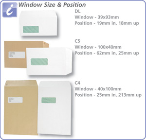 Basildon Envelopes Peel and Seal 100g Window C4 [Pack of 250] alternative image 2