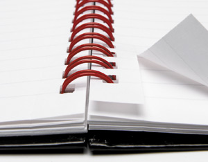 Black n Red A5 Wirebound Gloss Cover Notebook [Pack of 5] alternative image 2