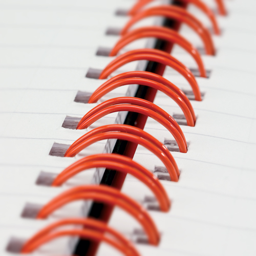 Black n Red A5 Wirebound Gloss Cover Notebook [Pack of 5] alternative image 3